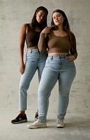 PacSun Light Blue Curve Straight Leg Jeans