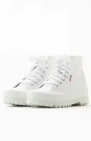 Superga Women's White 2341 Alpina High Top Sneakers