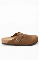 Birkenstock Boston Corduroy Clogs Dark Tea