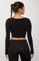 PAC 1980 Active Christy Long Sleeve Crop Top