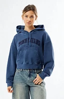 Tommy Jeans Garment Dye Varsity Boxy Cropped Hoodie