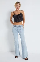 LA Hearts Hook-And-Eye Bustier Top