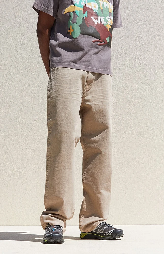 PacSun Tan Baggy Jeans