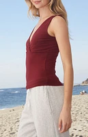 John Galt Burgundy Halle Tank Top