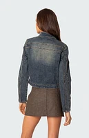 Edikted Scorpio Washed Denim Jacket