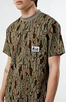 QUIET GOLF Bark Camo Pocket T-Shirt