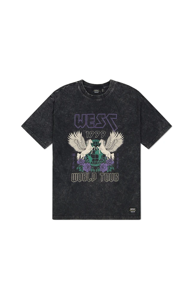 Wesc America Inc Mason World Tour Enzyme Washed T-Shirt