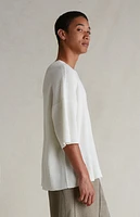 Fear of God Essentials Cloud White Waffle Knit Short Sleeve T-Shirt