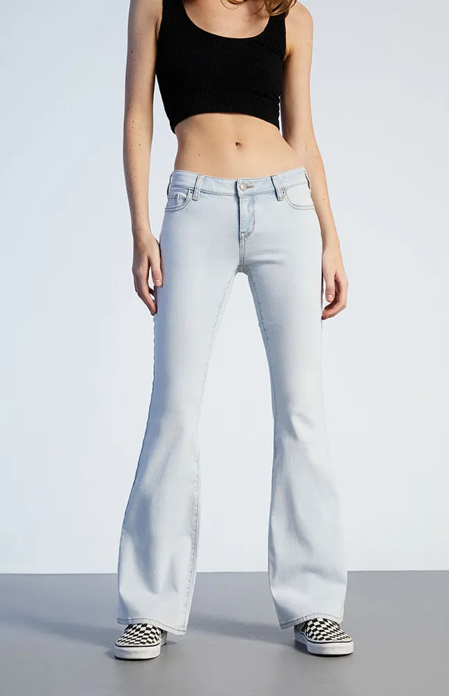 PacSun Light Blue Low Rise Flare Jeans