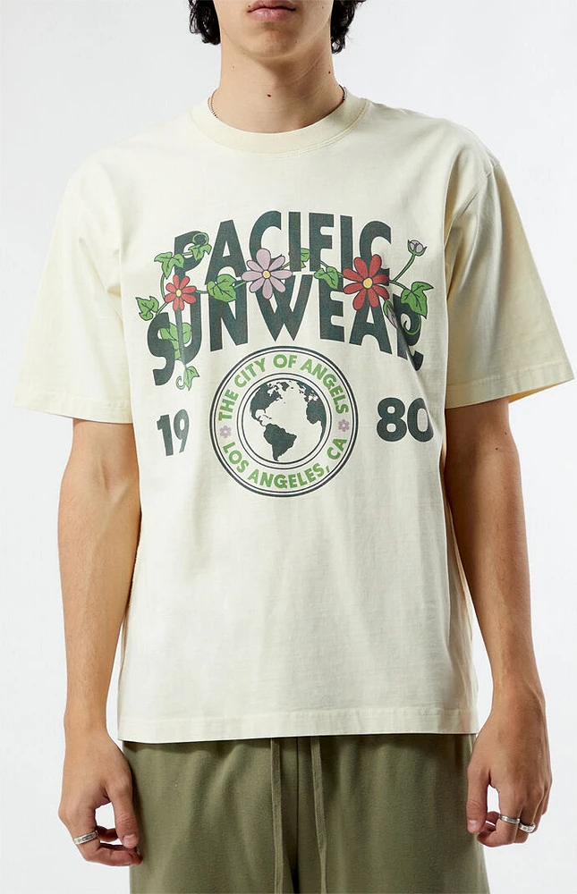 Pacific Sunwear Floral Crest T-Shirt