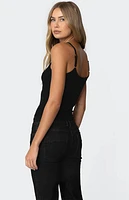 Edikted Fall Love Rhinestone Tank Top