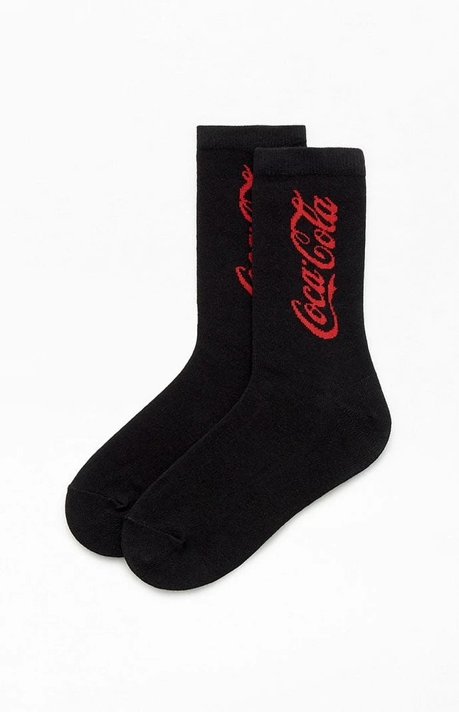 Coca-Cola By PacSun Black Coke Script Crew Socks