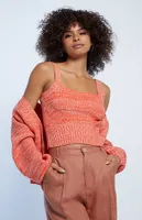 MINKPINK Millie Knit Cropped Tank Top