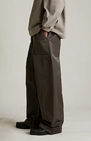 Fear of God Essentials Brown Textured Nylon Utility Pants