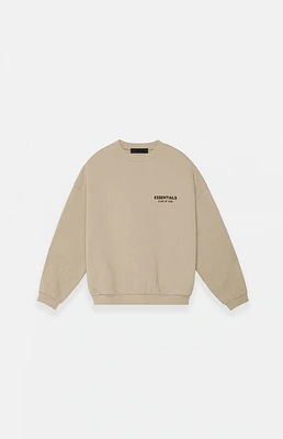 Fear of God Essentials Kids Desert Sand Fleece Crew Neck Sweatshirt