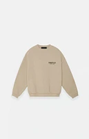 Fear of God Essentials Kids Desert Sand Fleece Crew Neck Sweatshirt