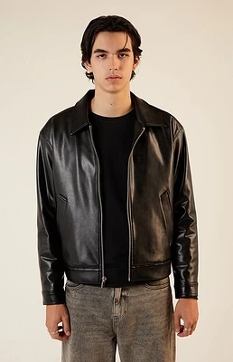 Pacsun Black Faux Leather Oversized Jacket