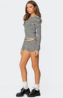 Edikted Hali Striped Knit Top