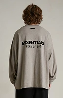 Fear of God Essentials Heather Grey Long Sleeve T-Shirt