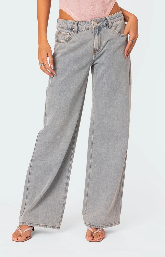 Bow Pocket Relaxed Jeans