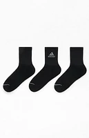 adidas 3 Pack Black Cushioned 3.0 Crew Socks