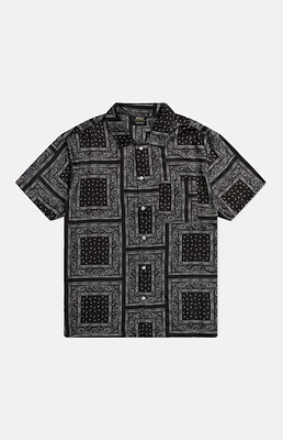 WeSC America Inc Black Bandana Camp Shirt