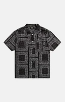 WeSC America Inc Black Bandana Camp Shirt
