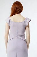CIRCUS NY Patsy Lavender Frost Top