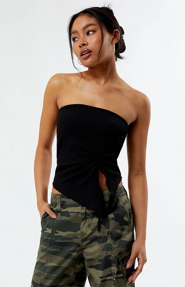 LA Hearts Strapless Ruched Tube Top