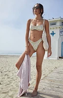 Pacsun Floral Anemone Scoop Cheeky Bikini Bottom
