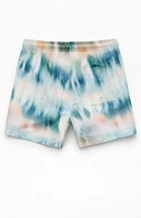 PacSun Tie Dye 4.5" Swim Trunks