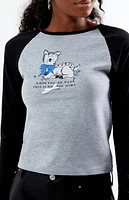 Daisy Street When You Are Mean Bow Long Sleeve T-Shirt