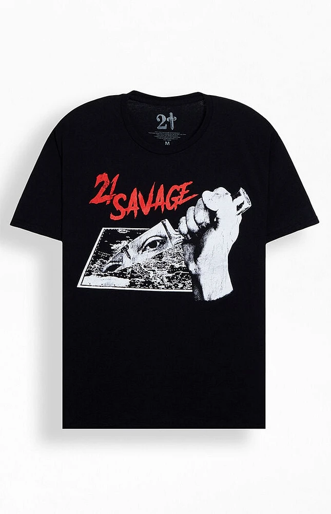 21 Savage Knife Oversized T-Shirt