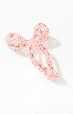 LA Hearts Floral Bow Hair Claw Clip