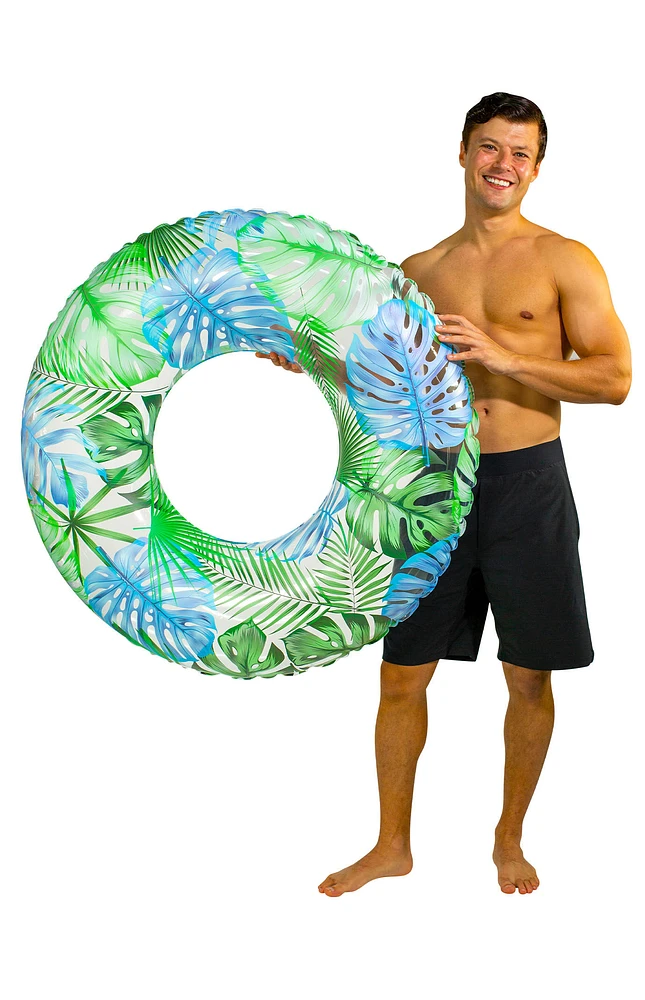 Pool Candy Resort Collection 42" Jumbo Palm Print Pool Tube