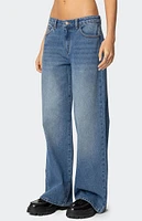 Edikted NYC Washed Low Rise Jeans