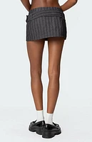 Edikted Textured Buckled Mini Skort