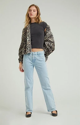 PacSun Jordyn Light Indigo Low Rise Straight Leg Jeans