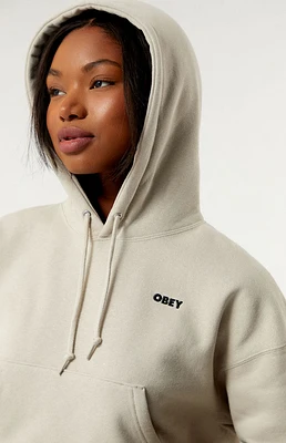 Obey Bold Logo Cropped Hoodie