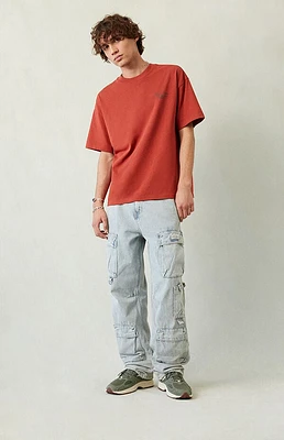 Pacsun Dylan Cargo Baggy Jeans Light Indigo