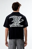 Budweiser By PacSun Talon Cropped Woven Camp Shirt