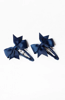 2 Pack Bow Hair Clips