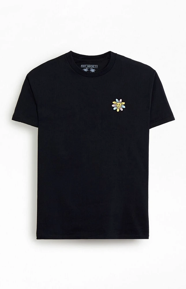 Riot Society Flower Embroidery T-Shirt