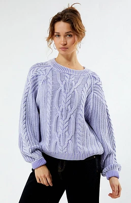 Free People Frankie Cable Knit Sweater