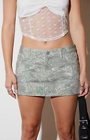 PacSun Tree Camo Low Rise Micro Mini Skirt