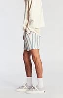 PacSun Blue Striped Crochet Volley Shorts