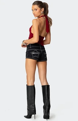 Edikted Yazi Star Micro Shorts