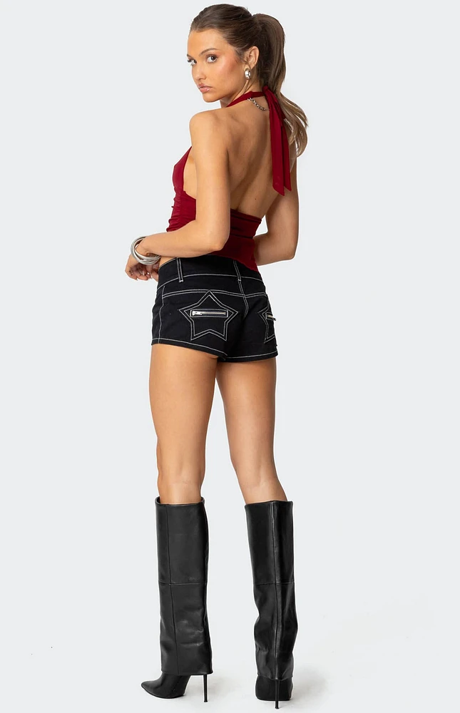 Edikted Yazi Star Micro Shorts