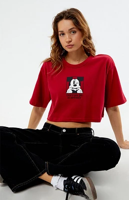 By Samii Ryan Silly Mickey Perfect Crop Top