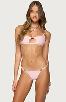 Edikted Kaya Cut Out Bralette Bikini Top